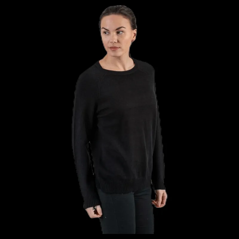 Only Lesly Kings L/S Pullover Knt Black Svart