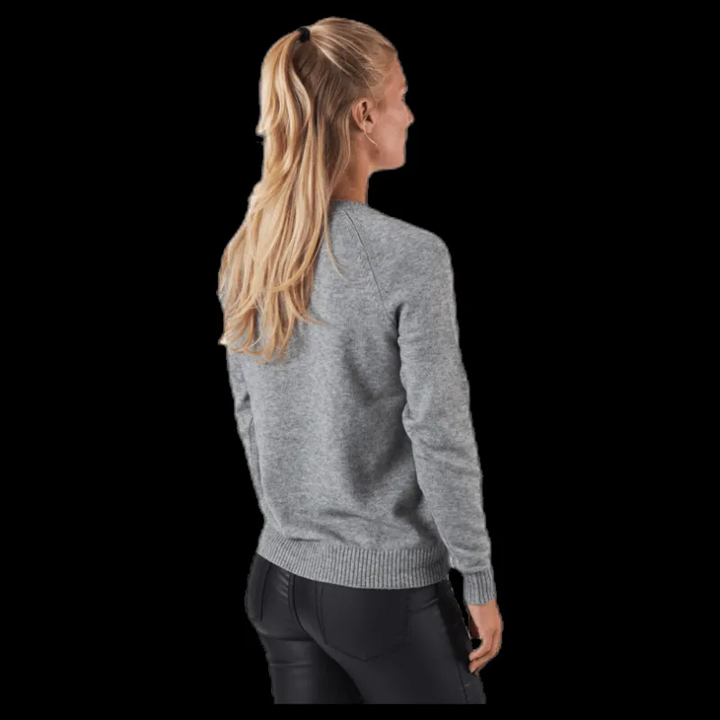 Only Lesly Kings L/S Pullover Knt Grey Grå