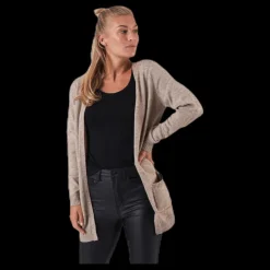 Clearance Only Lesly L/S Open Cardigan Knt Beige