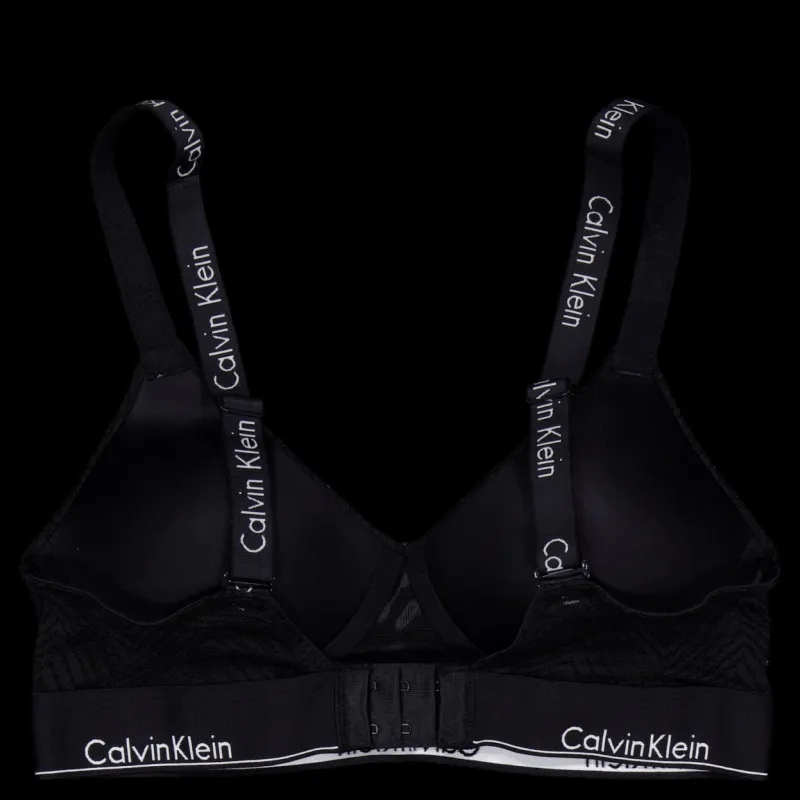 Calvin Klein Lghtly Lined Bralette Black Svart Online