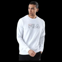 Fila Liam Crew Sweat White Vit Clearance