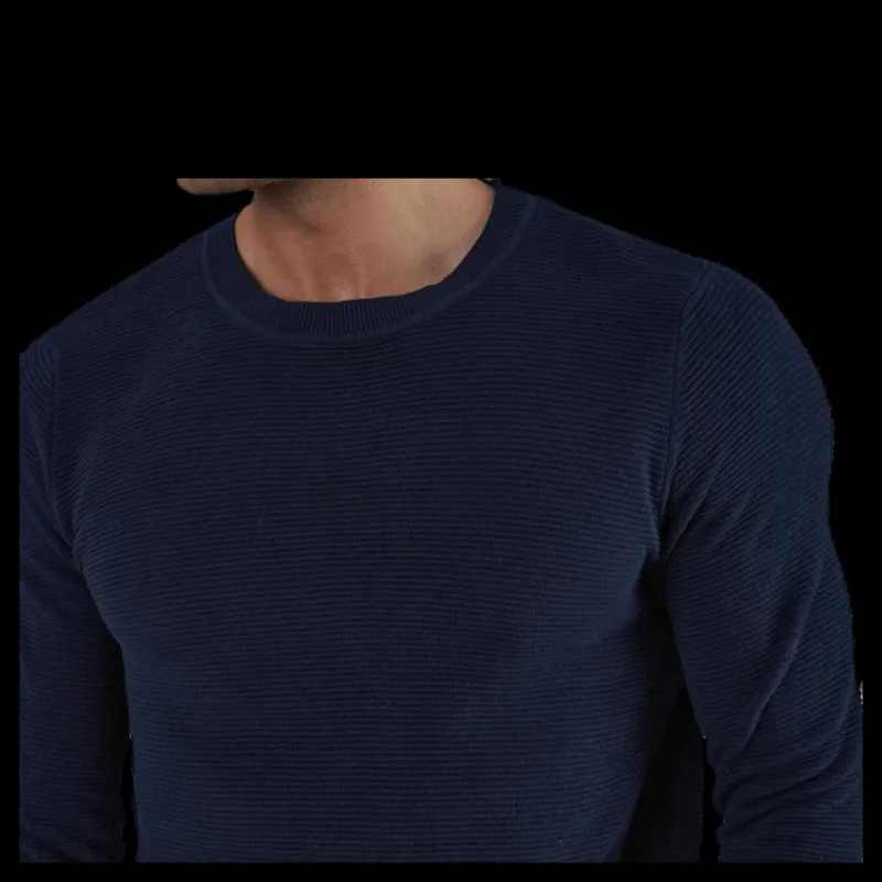 Jack & Jones Liam Knit Crew Neck Blue Blå Outlet