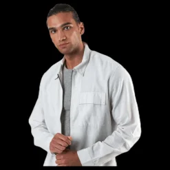 Jack & Jones Life Linen Shirt Ls One Pocket White Vit Outlet