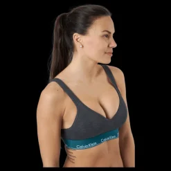 Calvin Klein Lift Bralette Charcoal Heather_topaz Gemston Svart Hot