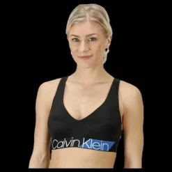 Online Calvin Klein Light Lined Bralette Black Svart