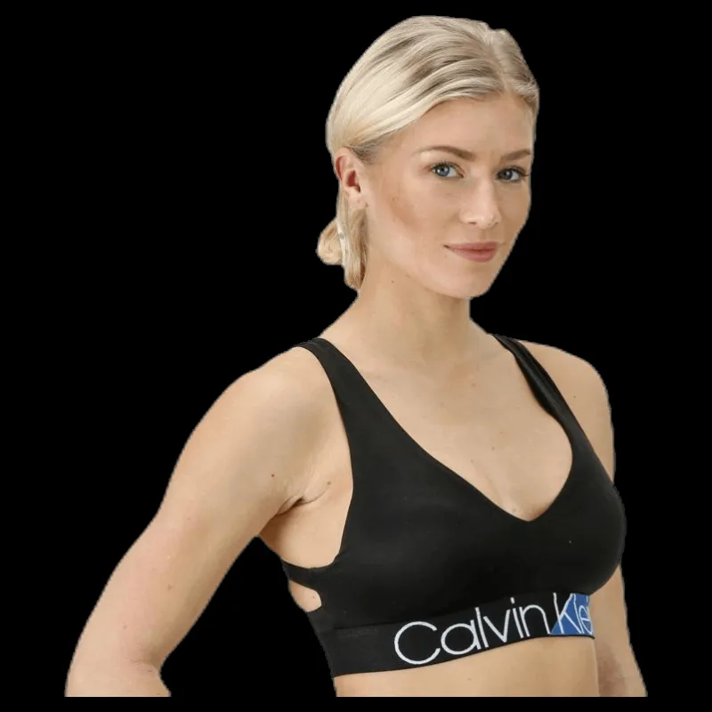 Online Calvin Klein Light Lined Bralette Black Svart