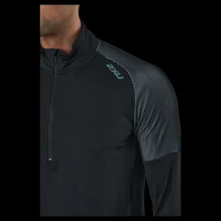 Best 2XU Light Speed 1/2 Zip Black/silver Reflective Svart