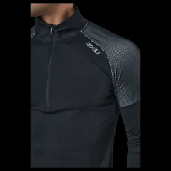 2XU Light Speed 1/2 Zip Black/silver Reflective Svart Hot