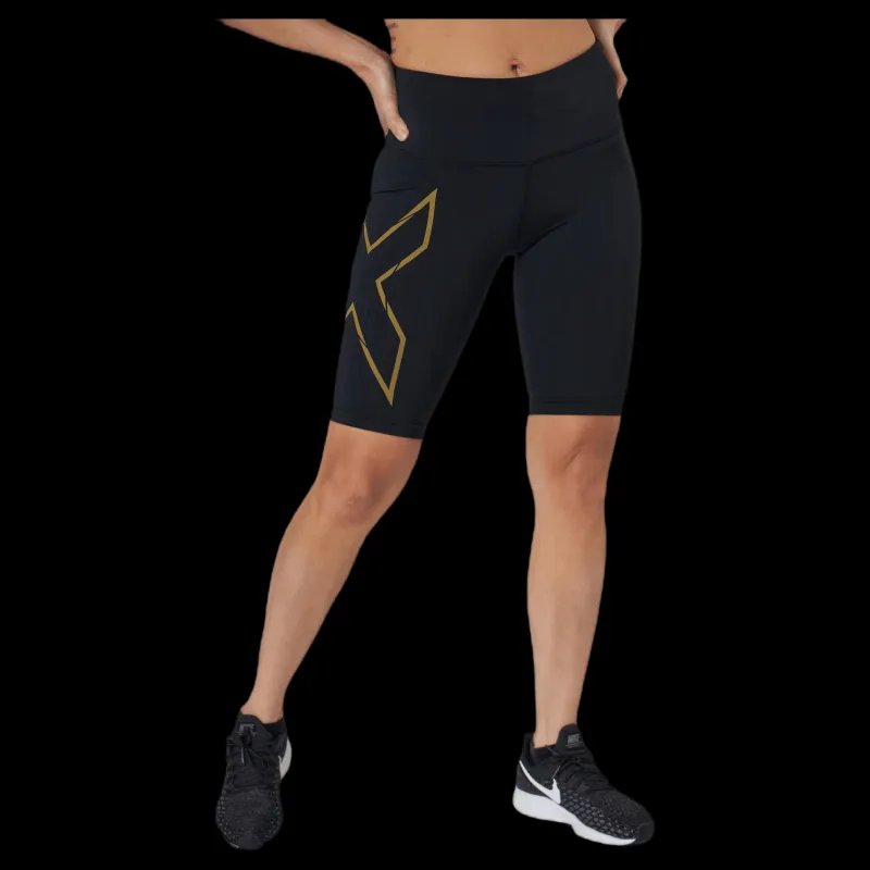 2XU Light Speed Mid-Rise Compression Black/Gold Svart och Guld Hot