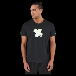 Discount 2XU Light Speed Tee Black White X/white Reflective Svart
