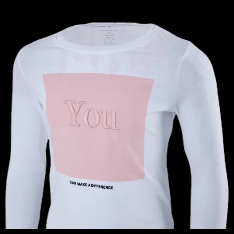 Online Name It Lillian Ls Top White Vit