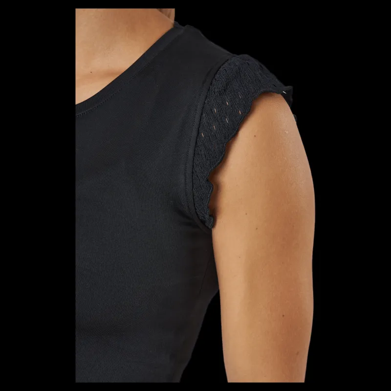 BOW19 Lily Tee Black Svart