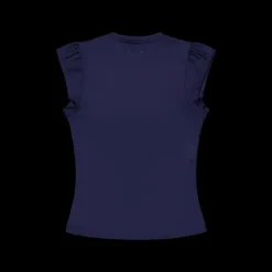 BOW19 Lily Top Navy Blå Best