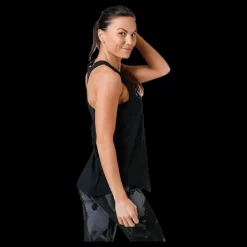 Clearance adidas Linear Loose Tank White/Black Svart