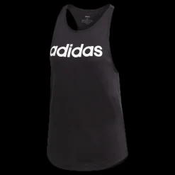 Clearance adidas Linear Loose Tank White/Black Svart