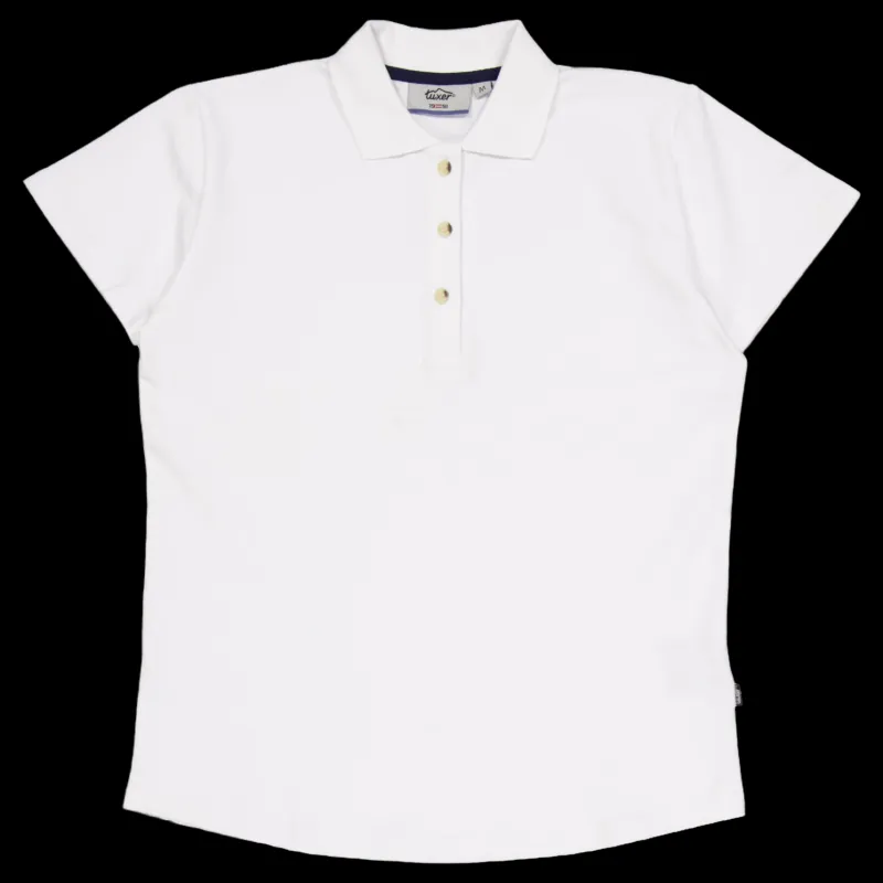 New Tuxer Livia Polo Shirt Offwhite Vit