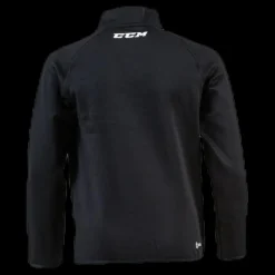 CCM Locker Room 1/4 ZIP Junior Black Svart Outlet