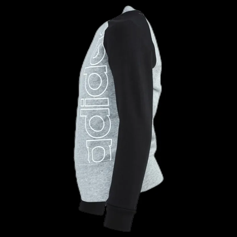 Clearance adidas Logo Crew Sweatshirt Junior Black/Grey Flerfärgad