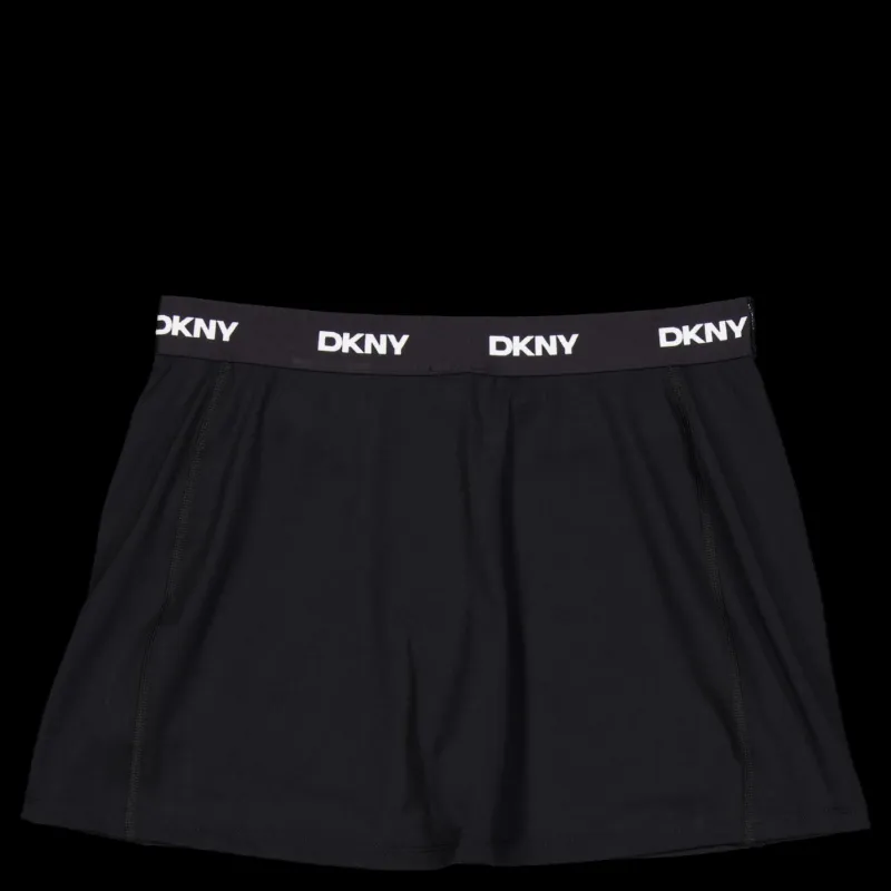 DKNY Sport Logo Elastic Skort Black Svart Clearance