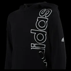 Sale adidas Logo Hoodie Junior White/Black Svart