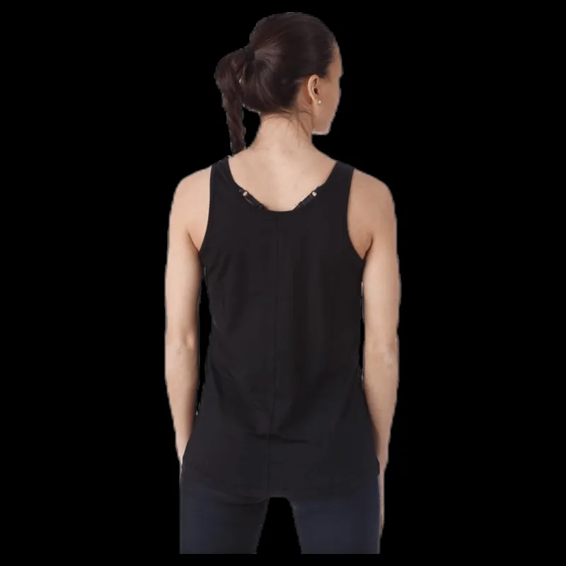 Clearance Casall Logo Relaxed Tank Black Svart