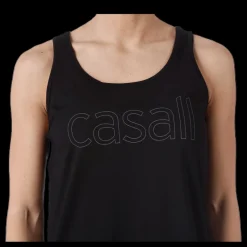 Clearance Casall Logo Relaxed Tank Black Svart