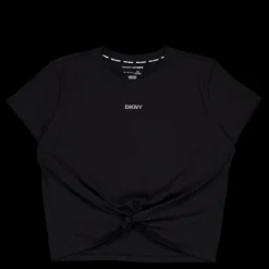 New DKNY Sport Logo T-shirt Black Svart