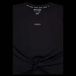 New DKNY Sport Logo T-shirt Black Svart