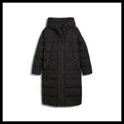 Puma Long Down Coat Black Hot