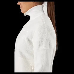 Svea Long Pile Zip Sweat Off White Vit