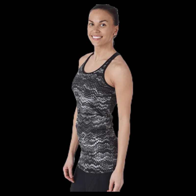 Röhnisch Long Racerback AOP Black Svart Hot