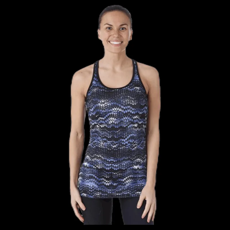 Clearance Röhnisch Long Racerback AOP Blue Blå
