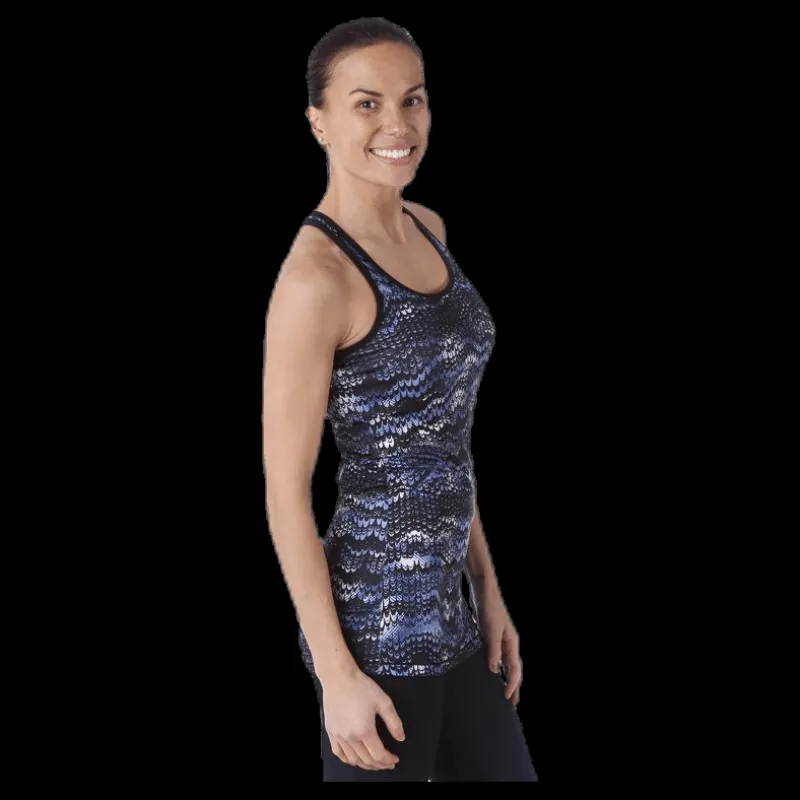 Clearance Röhnisch Long Racerback AOP Blue Blå