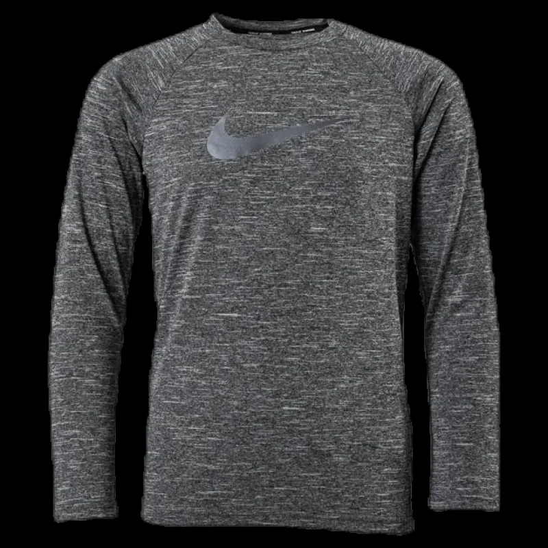 Clearance Nike Swim Long Sleeve Hydroguard Junior Black Svart