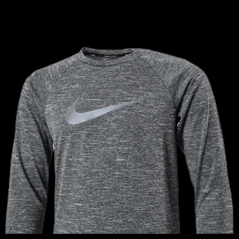 Clearance Nike Swim Long Sleeve Hydroguard Junior Black Svart
