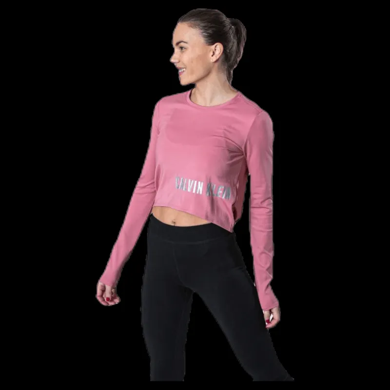 Calvin Klein Long Sleeve T-Shirt Pink Rosa Hot