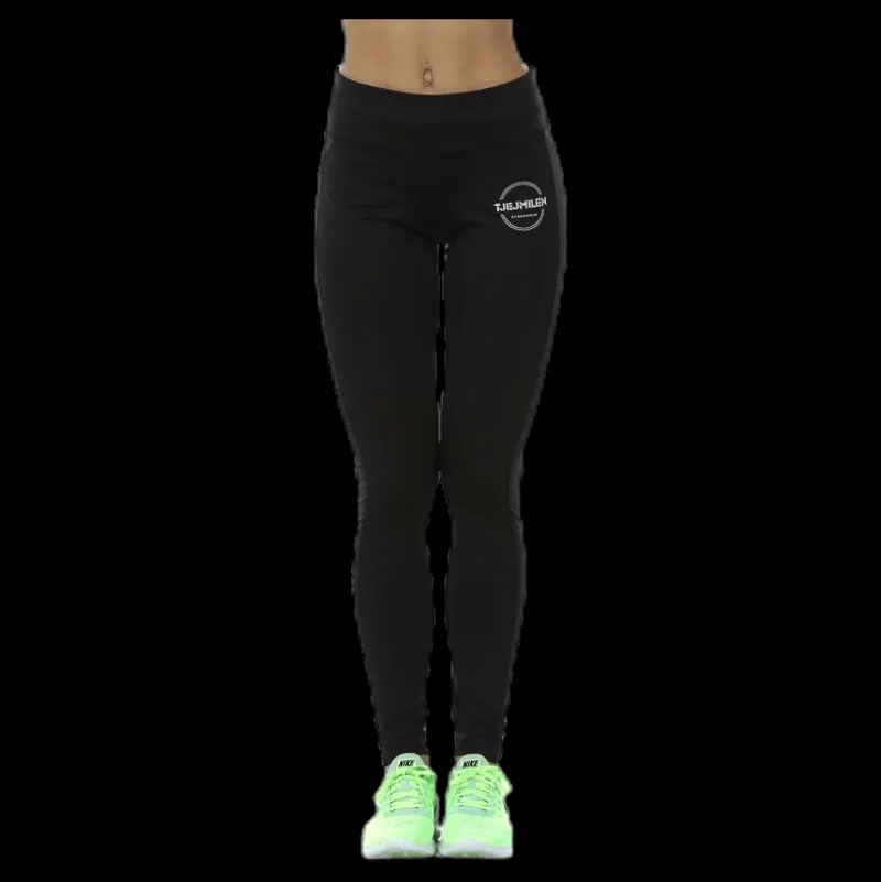 Best Tjejmilen Long Tights Black Svart