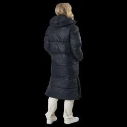 Svea Loose Hood Coat Black New