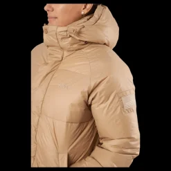 Svea Loose Hood Coat Camel Brown Online