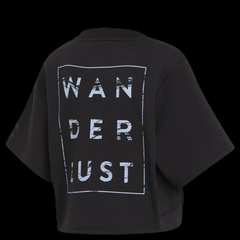 Hot adidas Loose Tee Wanderlust Black Svart
