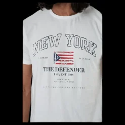 Online The Defender Loui Tee White Vit
