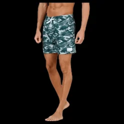 Discount Wyte Louie Swim Trunks Patterned/Green Mönstrad och Grön