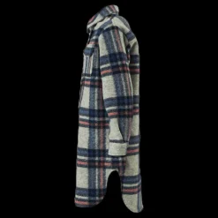 Kids Only Lou-Lou L/S Check Long Shacket Grey Grå Best