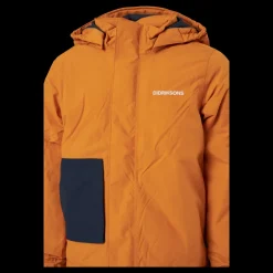 Sale Didriksons Lovis Kids Jkt 2 Burnt Glow Gul