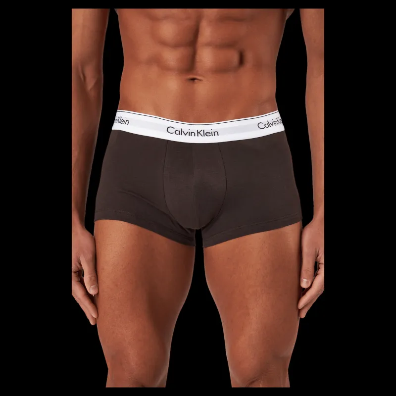 Calvin Klein Low Rise Trunk 3pk Black/ Woodland/ Sandalwood Beige och Svart