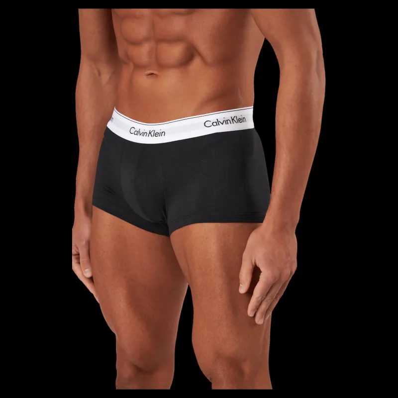 Calvin Klein Low Rise Trunk 3pk Black/ Woodland/ Sandalwood Beige och Svart