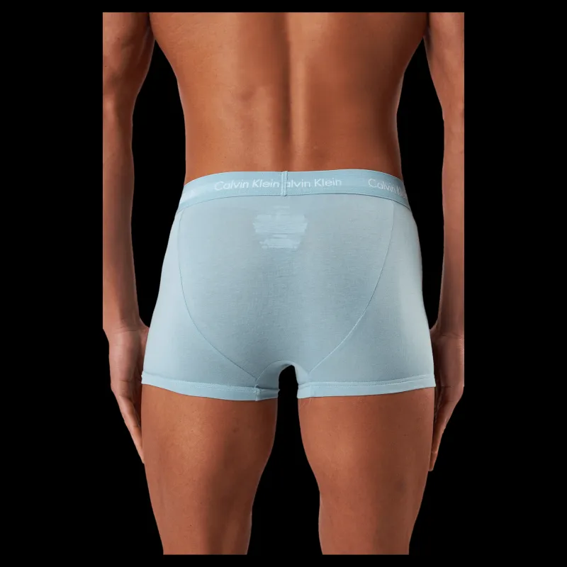 Calvin Klein Low Rise Trunk 3pk Sleek Grey/ Tourmaline/ Olive Brun Hot