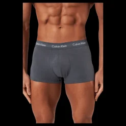Calvin Klein Low Rise Trunk 3pk Sleek Grey/ Tourmaline/ Olive Brun Hot