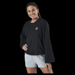 Calvin Klein L/S Crew Neck Black Svart Sale