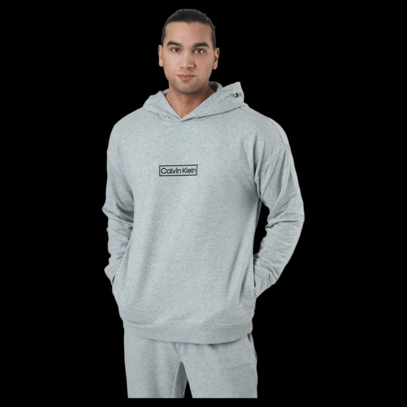 Best Calvin Klein L/s Hoodie Grey Heather Grå